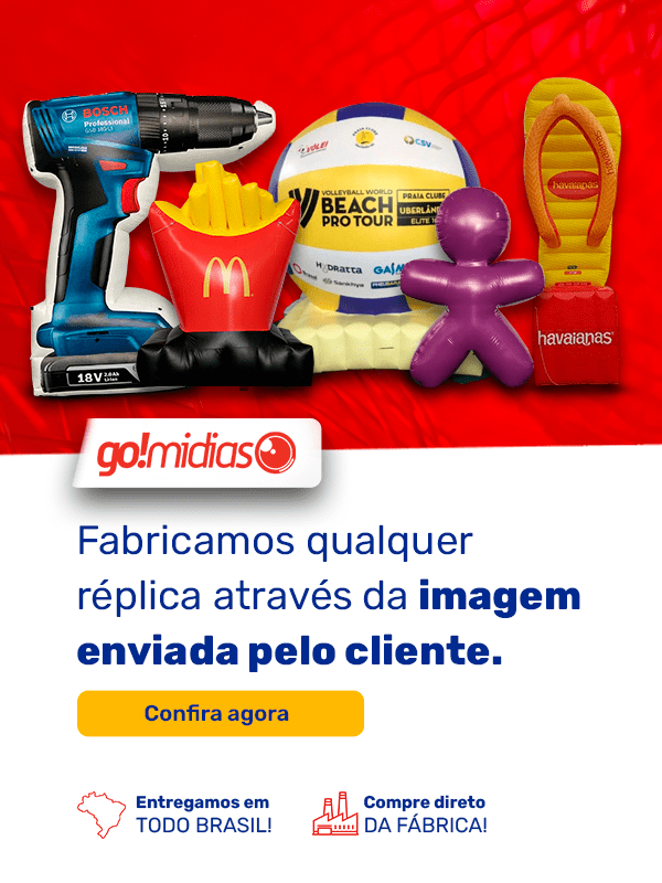 Inflaveis promocionais - gomidias